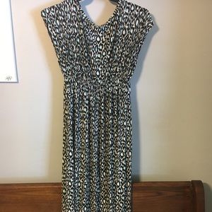 Maxi dress cheetah print